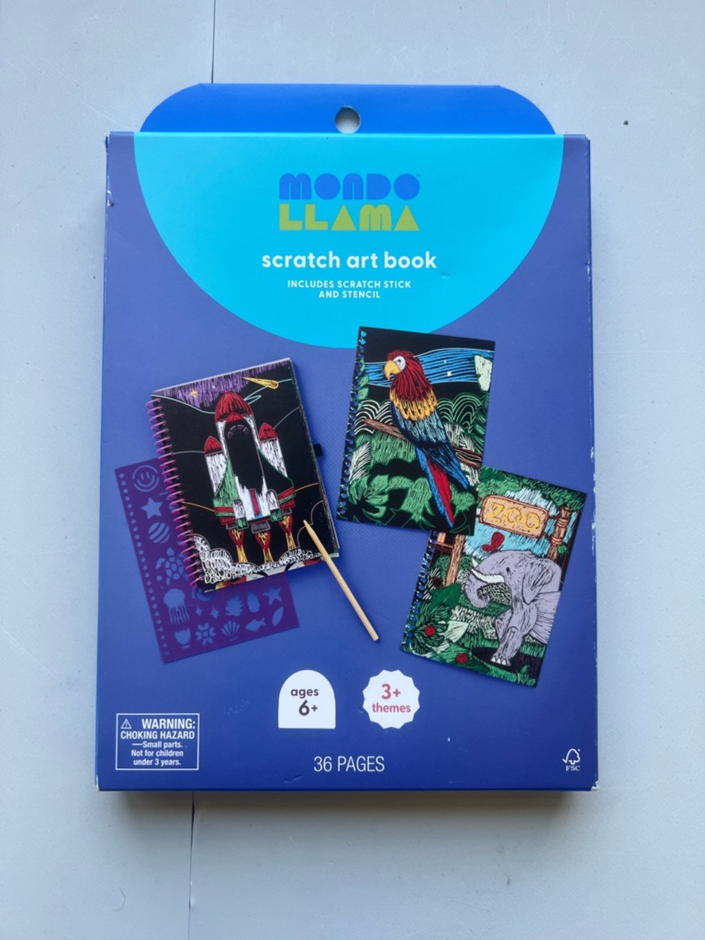 Scratch Art Book Craft Kit -Mondo Llama™:
DY Art Kit for Kids 6+